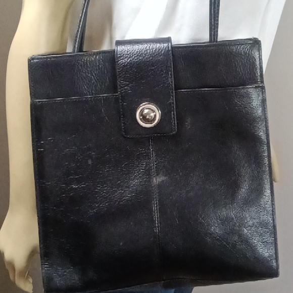 Black Pelle Studio Leather Tote Bag - Picture 1 of 8